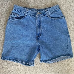 vintage high rise denim shorts
